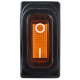 Перемикач Аско-Укрем KCD3-101NW YL/B (0-I) IP54 з підсвічуванням жовтий (A0140040037)