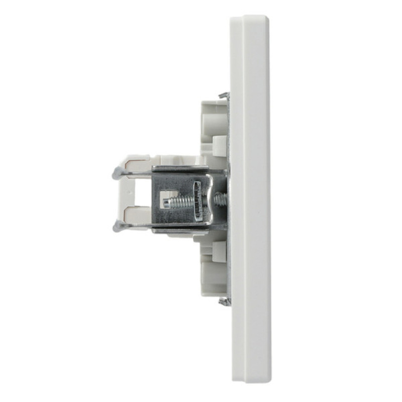 Розетка компьютерная одинарная RJ45 кат.5е UTP белая Asfora, EPH4300121