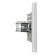 Розетка компьютерная одинарная RJ45 кат.5е UTP белая Asfora, EPH4300121