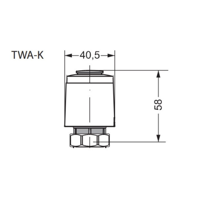 Термоэлектрический привод Danfoss 088H3222 Thermot TWA-K NO 230В M30x1.5