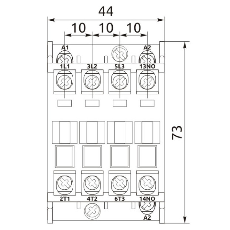 Магнітний пускач Promfactor FC-1/9А 1NO AC400В (FC10009400)