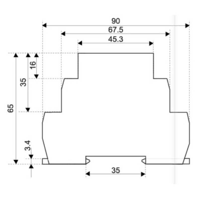Імпульсне реле з функцією пам'яті ETI 002470094 MR-41 230V AC (1x16A AC1)