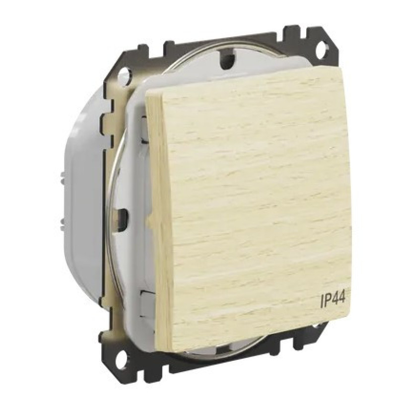 Одноклавишный переключатель Schneider Electric Sedna Design & Elements IP44 береза SDD280106