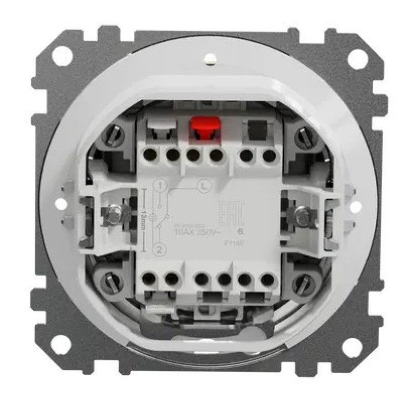 Одноклавишный переключатель Schneider Electric Sedna Design & Elements IP44 береза SDD280106