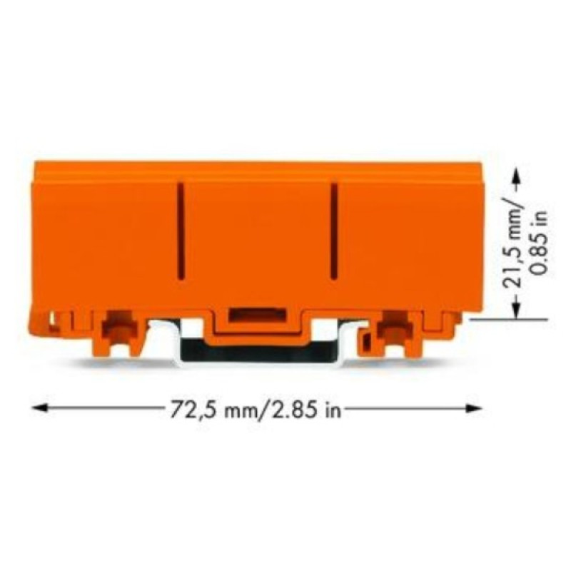 Монтажний адаптер для кріплення затискачів WAGO 2273-500