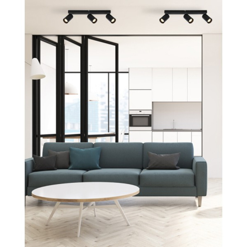 Светильник поворотный, спот Italux SPL-23436-3-BK Nesto GU10 3x10W IP20 черный