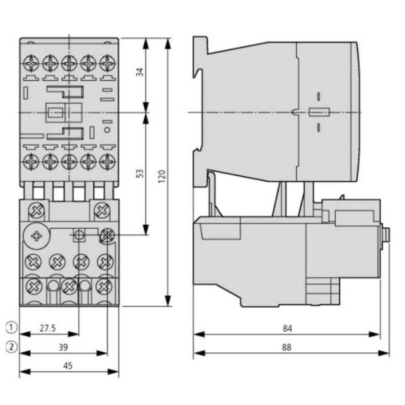 Теплове реле Eaton Moeller ZB12-12