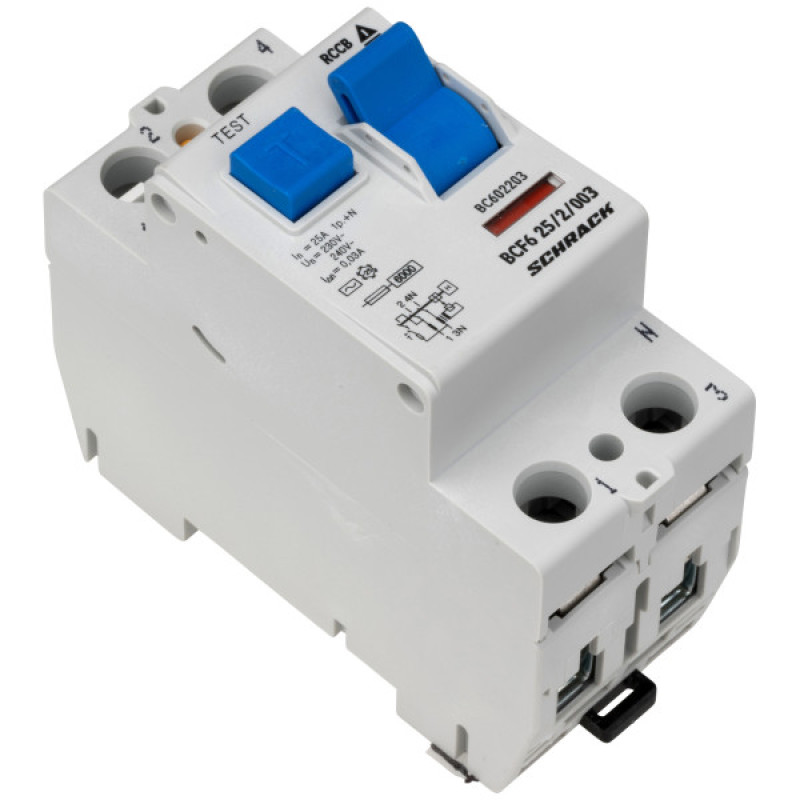 УЗО Schrack BC602203 6кА 25А 30мА 1Р+N тип AC