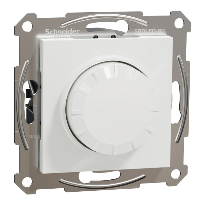 Поворотный димер для LED ламп RC 3-370Вт Schneider Electric Asfora без рамки белый (EPH6870121)