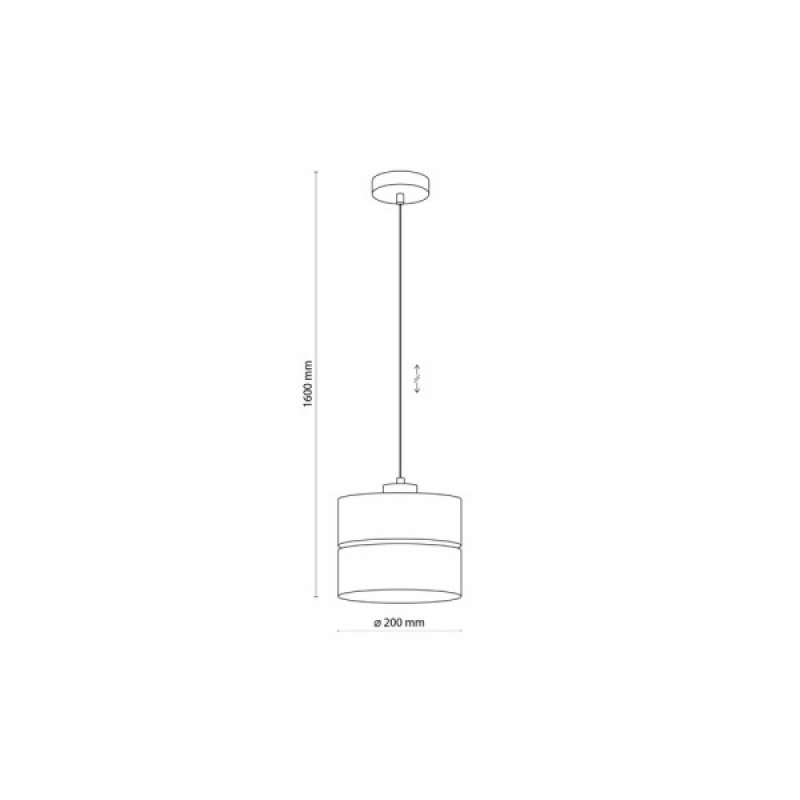 Підвісний світильник, люстра TK Lighting 5770 Eco E27 1x15W IP20