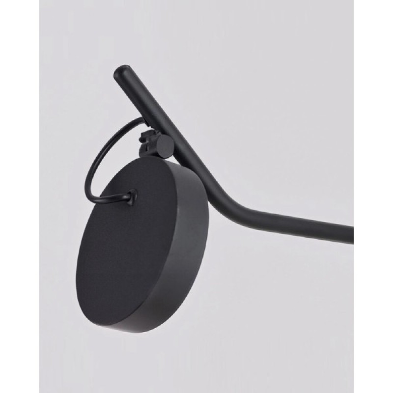 Бра, настінний світильник Azzardo AZ5632 Iseo LED 1x9W 3000K 514Lm IP20 чорний