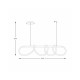 Люстра Zuma Line 20006PM-BK Balbo Led 1x45W 3000K-6000K 3200Lm IP20