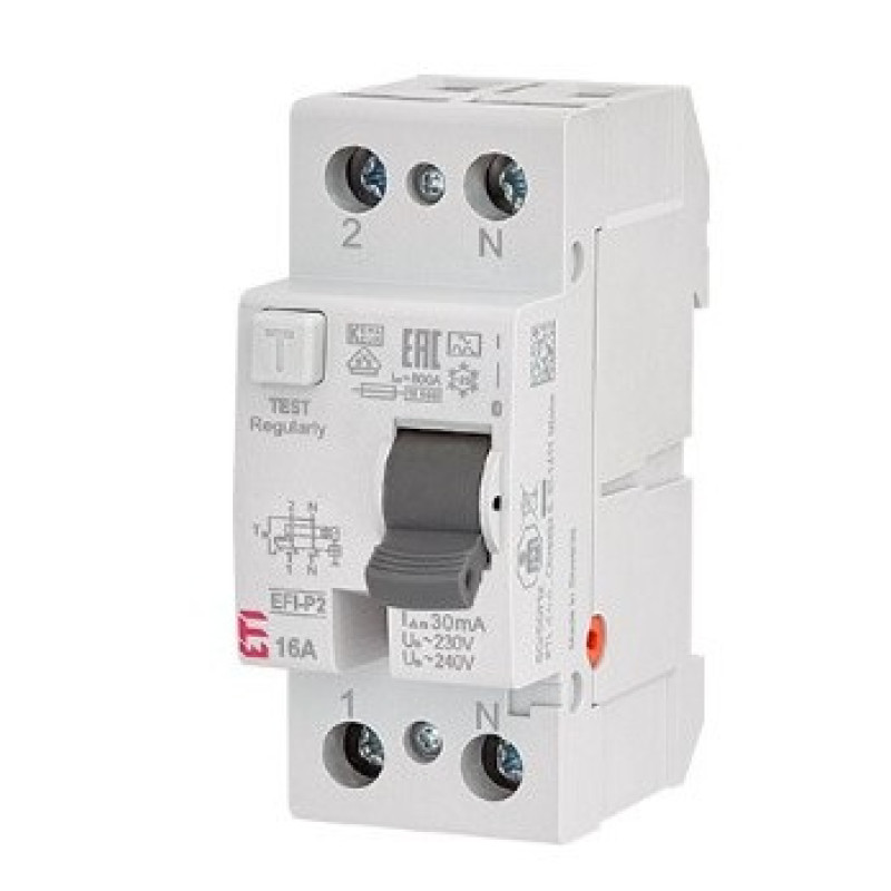 УЗО ETI EFI6-P2 40/0,03 AC 6кА (2061252)