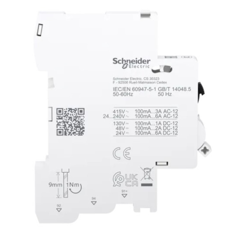 Допоміжний контакт Schneider Electric Acti9 iSD від 100мА до 6А C60/C120