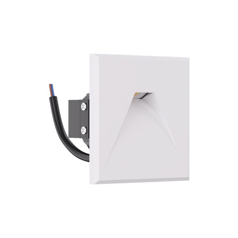 Светильник для подсветки лестницы/коридора Kloodi KDSL-RIKI SQ85X85 3W 3K 38D WH LED 210Lm IP44 белый