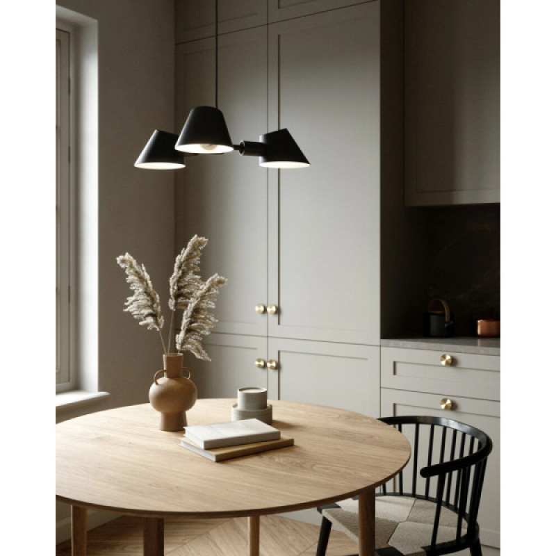 Подвесной светильник, люстра Nordlux 2120703003 Stay E27 3x60W IP20 черный