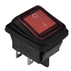 Переключатель TNSy KCD2-201WN R/B с подсветкой IP54 красный (TNSy5500805)