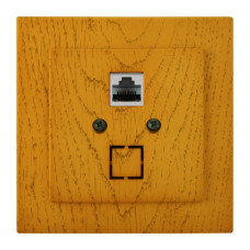 Розетка Nilson Touran дуб компьютерная CAT5e RJ45 ( 24251044 )