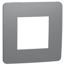Однопостовая рамка Schneider Electric NU280221 (дымчато-серый/белый)
