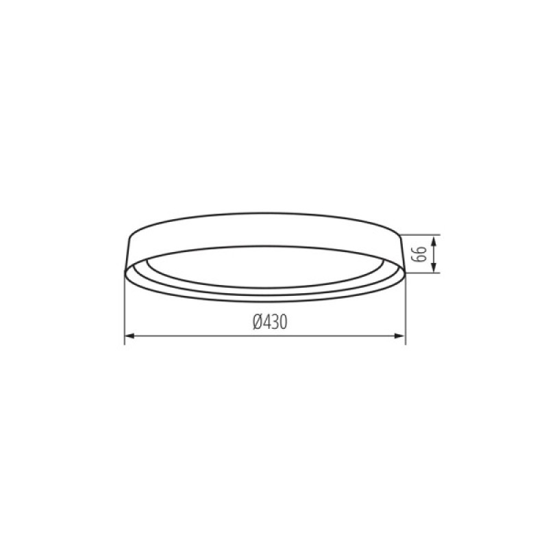 Потолочный светильник Kanlux 37319 Nifu LED 1x18W 4000K 1280Lm IP20 черный