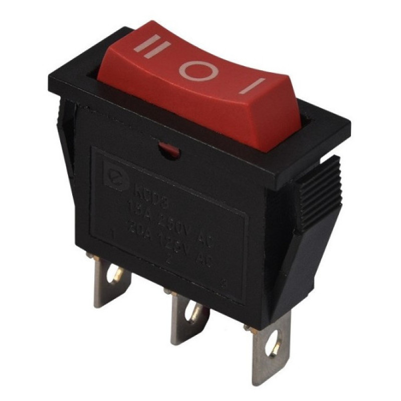 Перекидной переключатель TNSy KCD3-103 R/B красный (TNSy5500850)