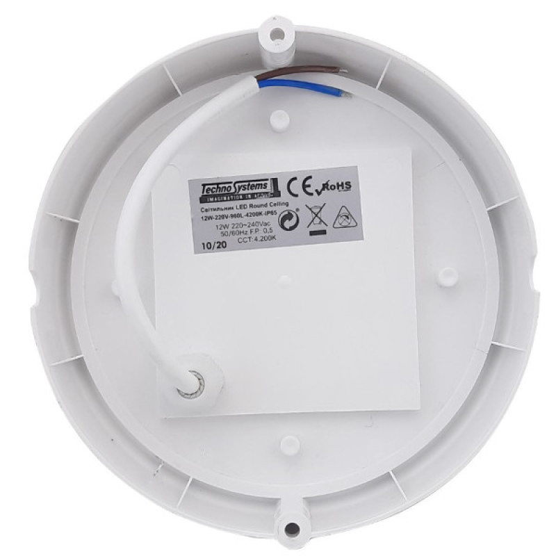 Светильник TNSy LED Round Ceiling 12W-220V-960L-4200K-IP65 (TNSy5000103)