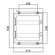 Щит настенный 24 мод. с дверцей RAL7035 Ram Base, DKC