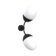 Бра, настінний світильник Pikart 35416-5 Burgeon Sconce E14 2x60W IP20 чорний