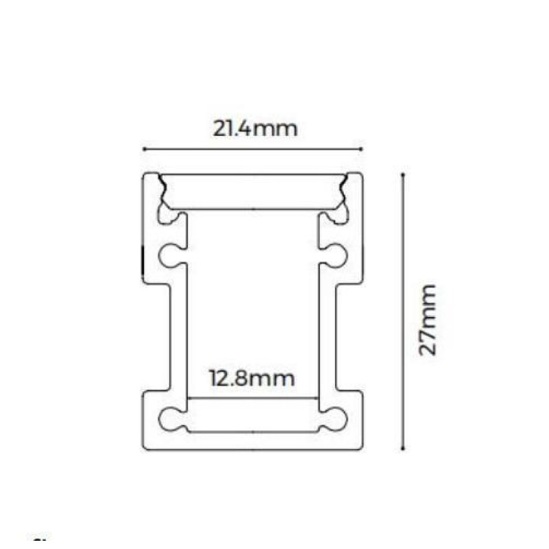 Комплект окончаний COLORS для профиля LS2126 (EC-LS2126FSS)