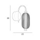 Бра, настенный светильник Italux WL-84283-1-BK Marco LED 1x6W 3000K 310Lm IP20 черный
