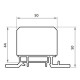 Розподільний блок ETI 001102425 EDBM-8 (192А 1x4-70; 2x4-35; 3x2.5-25)