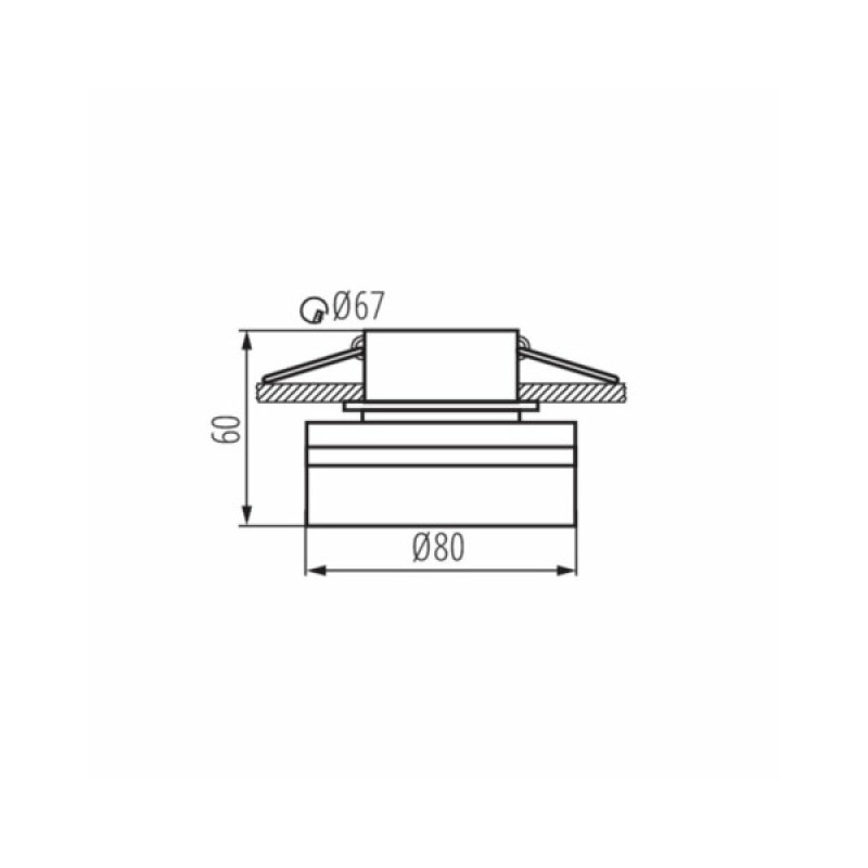 Точечный светильник Kanlux 29238 Govik GU5.3/GU10 1x10W IP20