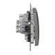 Выключатель Schneider Electric Sedna Design & Elements с подсветкой матовый алюминий SDD170101L