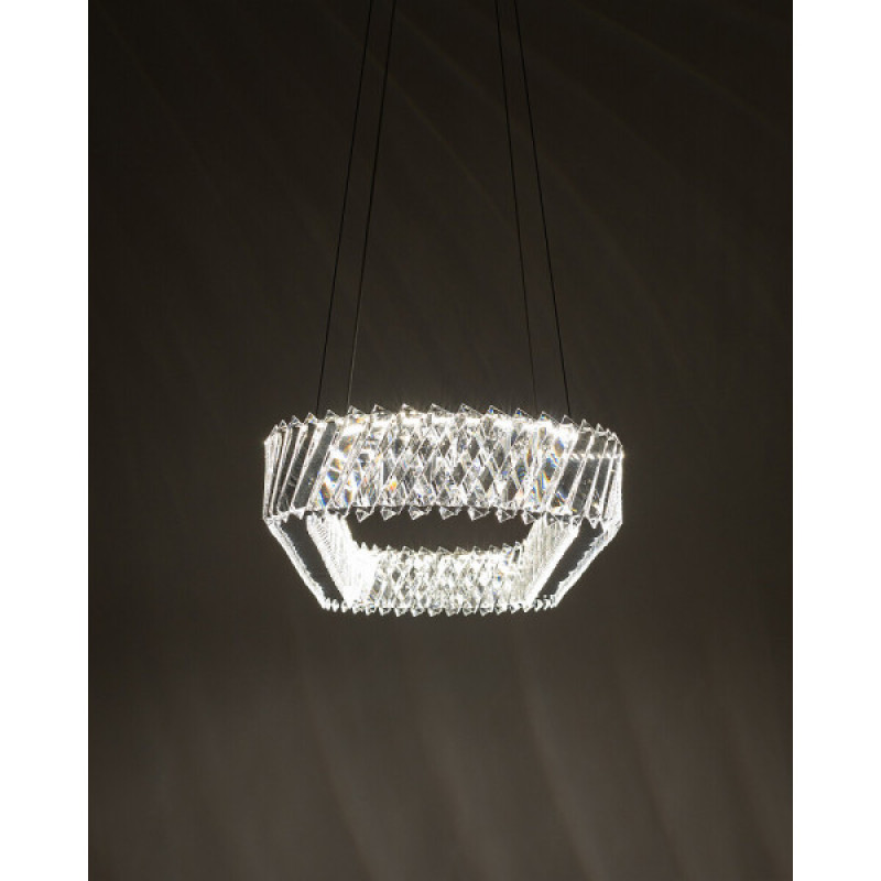 Подвесной светильник, люстра Nowodvorski 11707 Luxora Oval LED 1x40W 3000K 3600Lm IP20 хром