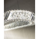 Подвесной светильник, люстра Nowodvorski 11707 Luxora Oval LED 1x40W 3000K 3600Lm IP20 хром