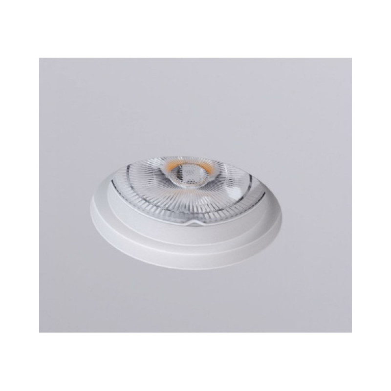 Гіпсовий точковий врізний світильник Kloodi KD-GIPS RD100 H27 GU10 1x10W IP20 Wh