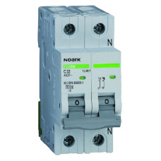 Автоматический выключатель NOARK Ex9BN 1PN C2 2А 6кА C 1P+N (100106)