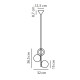 Подвесной светильник, люстра Nordlux 48603003 Lilly E14 3x40W IP20 черный