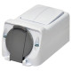 Розетка с выключателем ETI PRV-2 2Р+РЕ IP 44 10/16A 250В