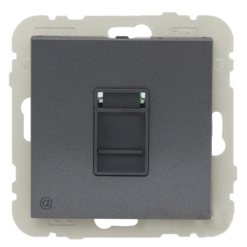 Компьютерная розетка Logus 21453 TIS RJ45 (Cat.5e) (серый)