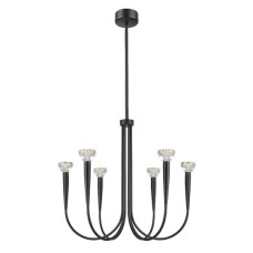 Люстра Zuma Line P0603-06F-P7B1 Boston LED 6x5W 3000K 3300Lm IP20 чорна (5907925003688)