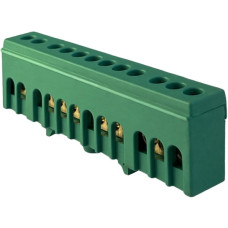 Шина заземления Promfactor FMD812GN на 12 отверстий 6x9мм²