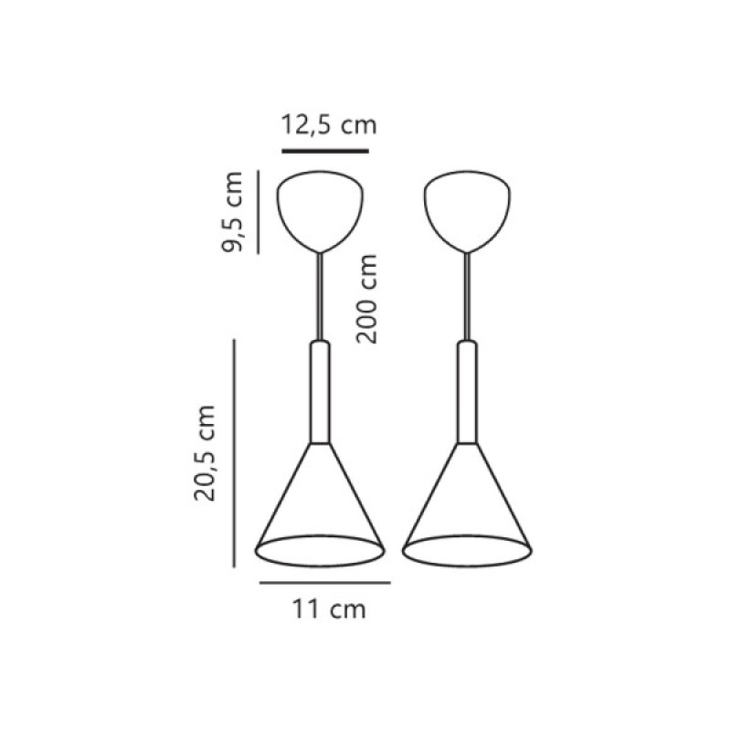 Подвесной светильник, люстра Nordlux 2612723003 Kelvis GU10 2x12W IP20 черный