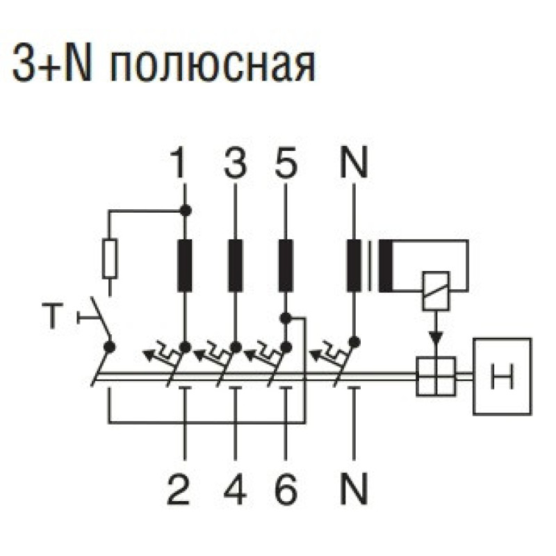Диференціальний автомат Eaton (Moeller) mRB6-16/3N/С/003-A