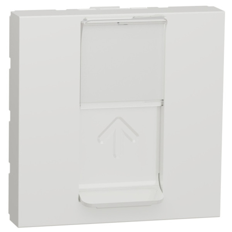 Одинарна комп'ютерна розетка Schneider Electric NU341118 RJ45 cat.5e UTP з полем для напису 2М (біла)