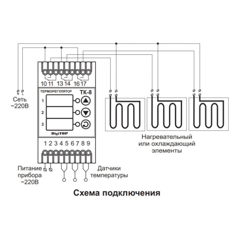Термореле DigiTOP ТК-8