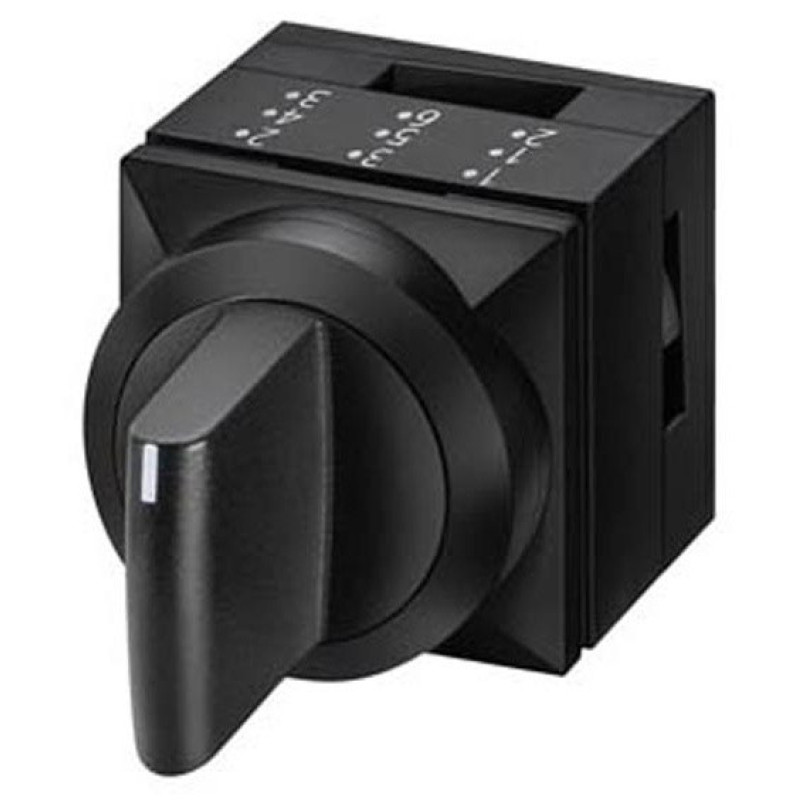 Трехпозиционный переключатель Schrack MSK010305R 2х50° с фиксацией (черный)