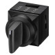 Трехпозиционный переключатель Schrack MSK010305R 2х50° с фиксацией (черный)