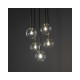 Підвісний світильник, люстра TK Lighting 5943 Nilos G9 5x6W IP20 Чорний