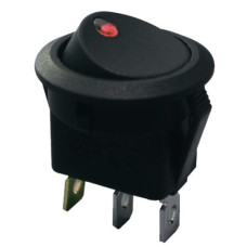 Переключатель TNSy KCD1-8-101EN R/B круглый с подсветкой красный (TNSy5500749)
